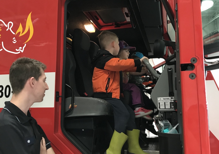 Exkurze u dobrovolných hasičů